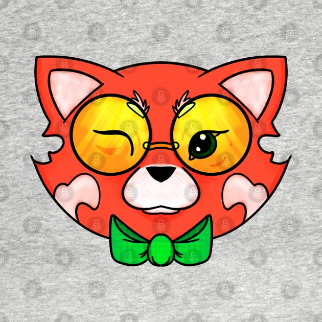 Red Panda Face by TaliDe